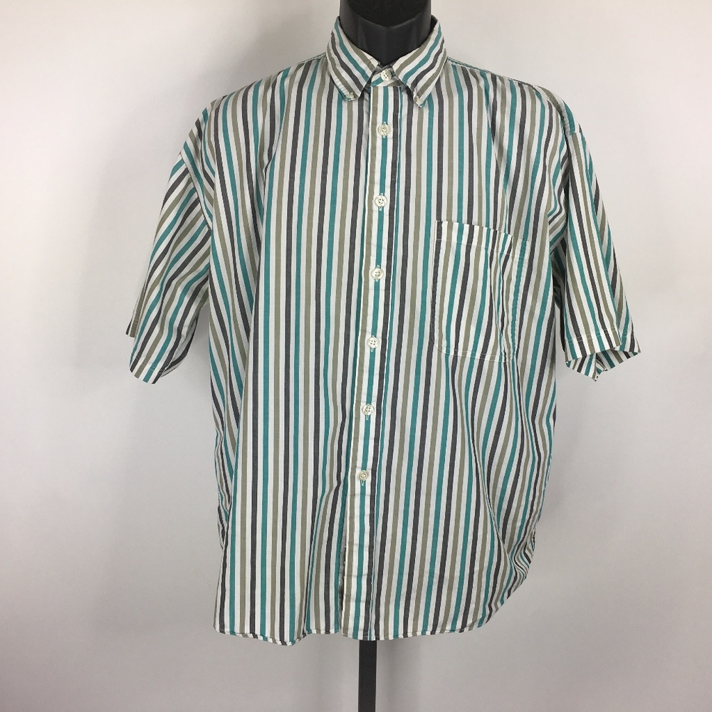 Steeple Chase Men's Size L Striped Shirt